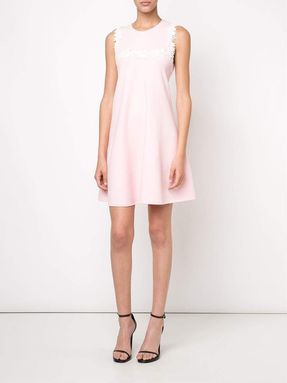 GIAMBATTISTA VALLI-Floral Macrame Swing Dress-