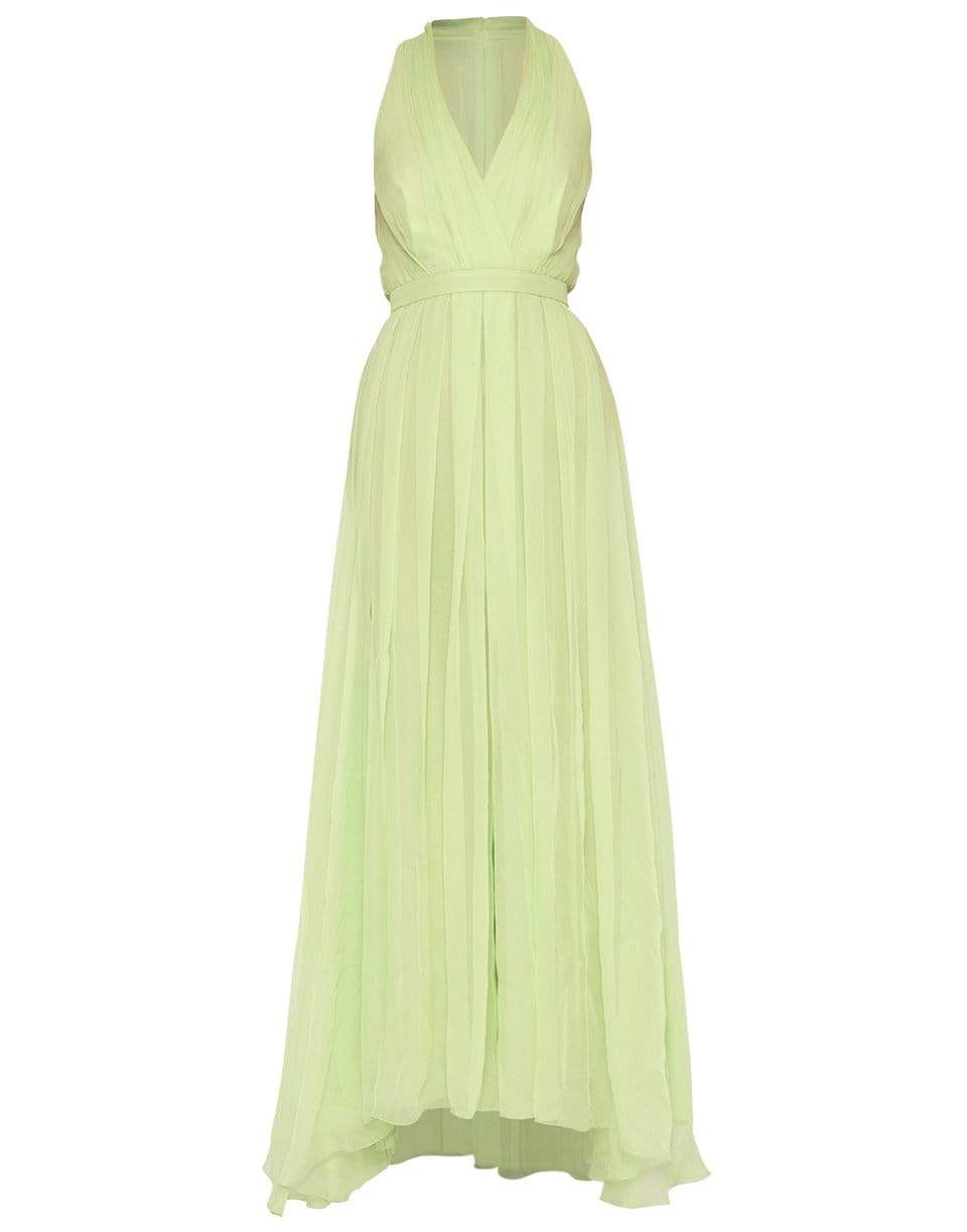 GIAMBATTISTA VALLI-V-Neck Georgette Gown-