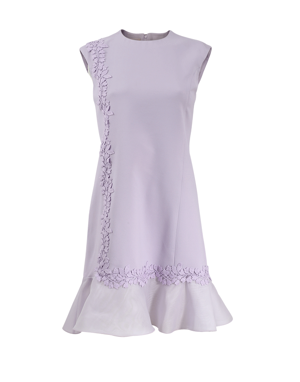 GIAMBATTISTA VALLI-Lace Flutter Bottom Dress-