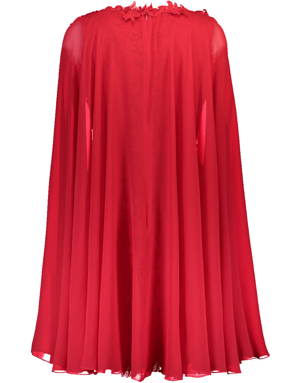 GIAMBATTISTA VALLI-Abito Mantella Dress-ROSSO