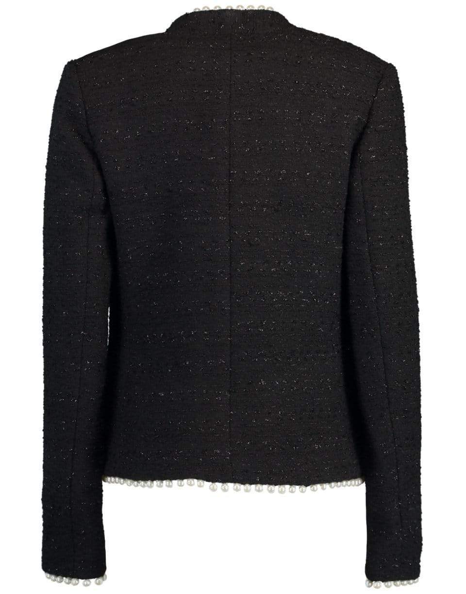GIAMBATTISTA VALLI-Black Long Sleeve Tweed Blazer-