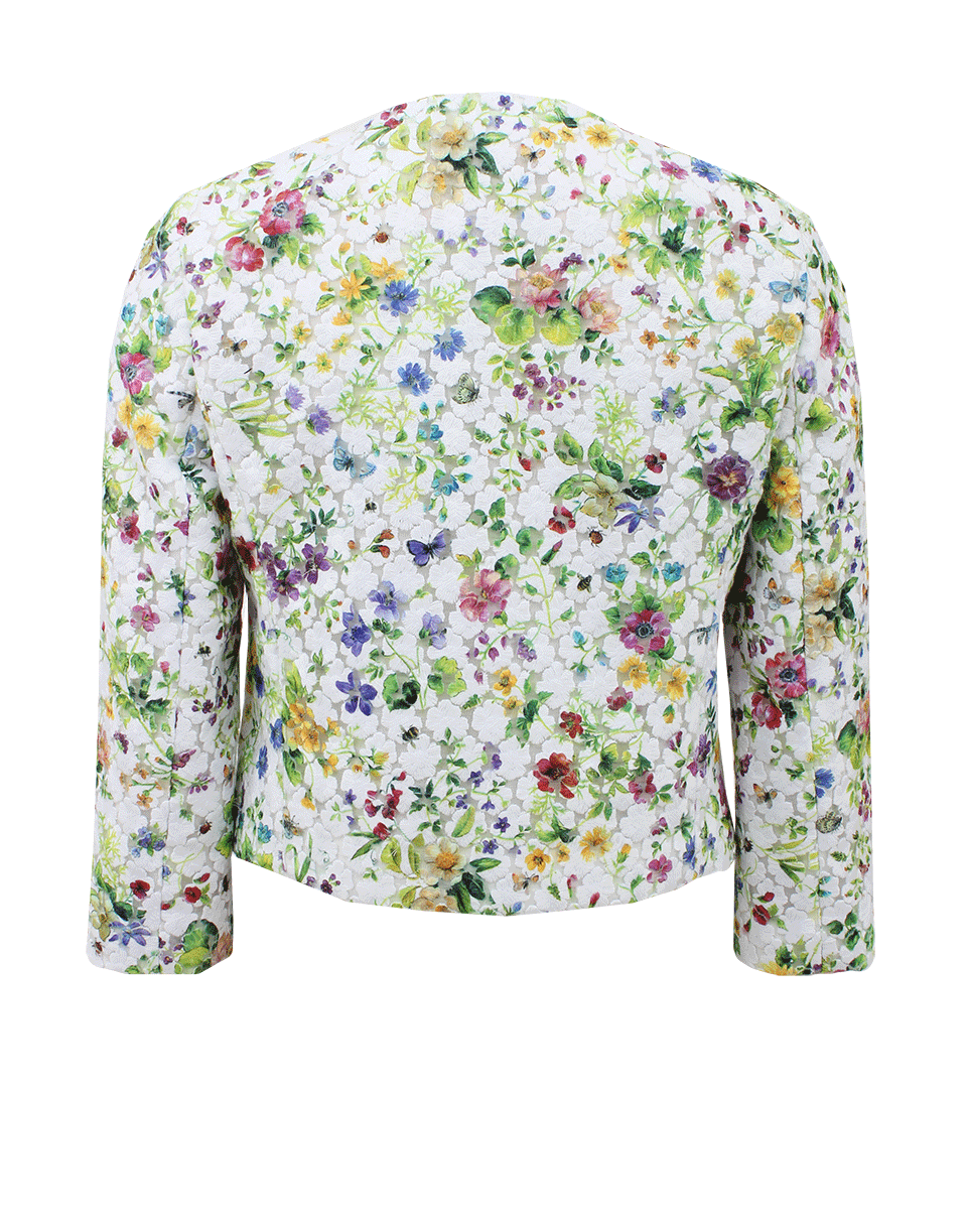 GIAMBATTISTA VALLI-Crop Zip Embroidered Jacket-