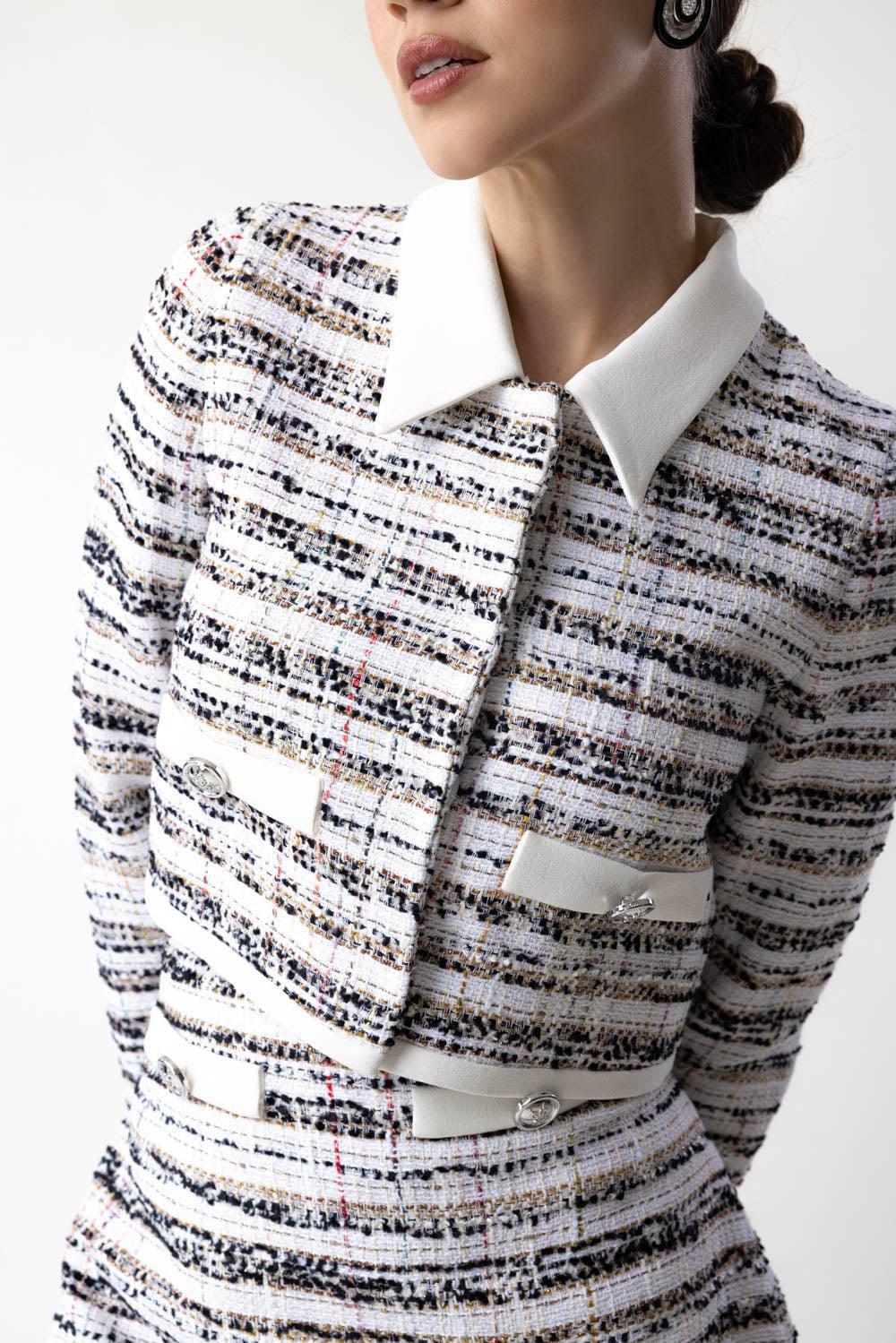 GIAMBATTISTA VALLI-Collar Crop Jacket-IVOR MLT