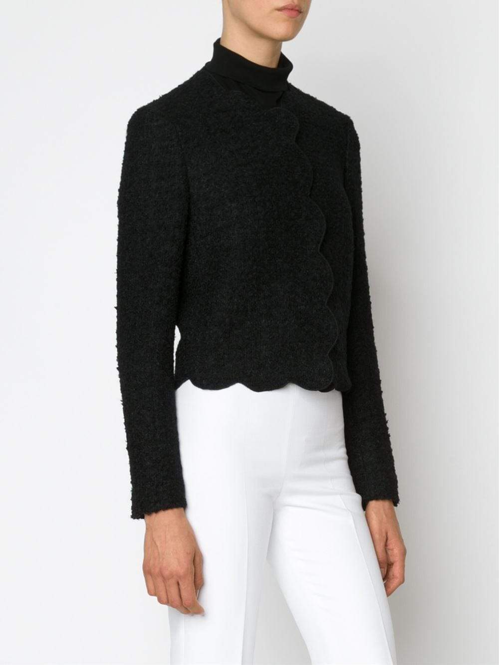 GIAMBATTISTA VALLI-Scalloped Crop Jacket-
