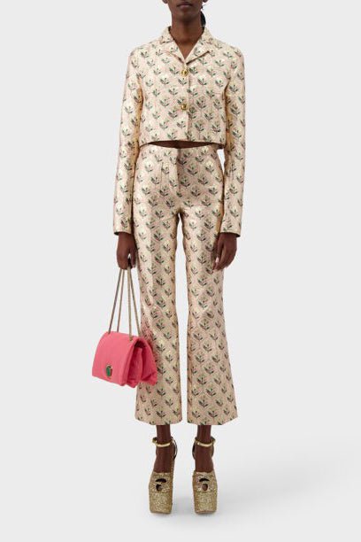 GIAMBATTISTA VALLI-Jacquard Trousers-