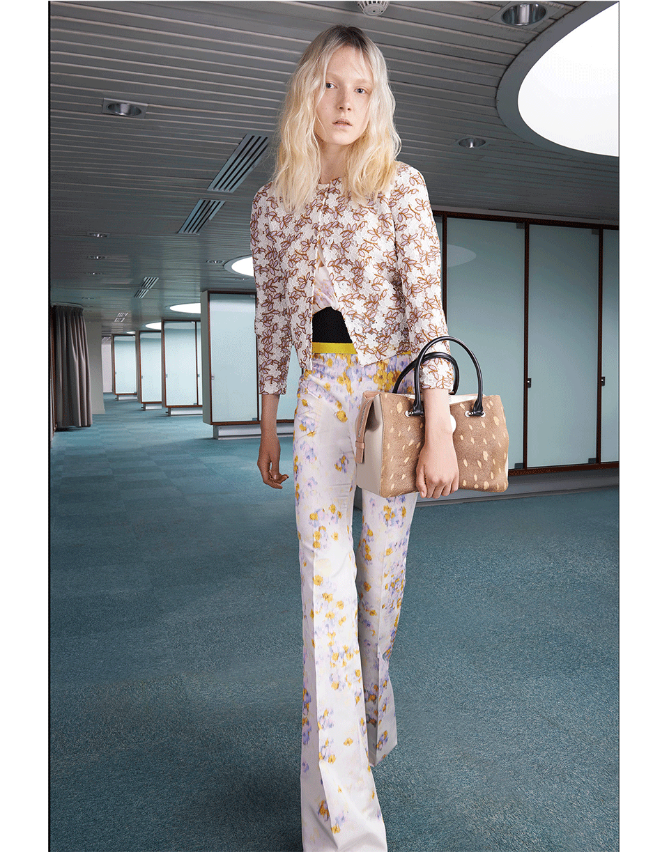 GIAMBATTISTA VALLI-Printed Wide Leg Pant-LILAC