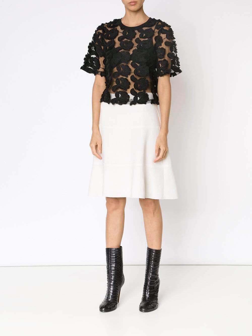 GIAMBATTISTA VALLI-Tier Flare Skirt-