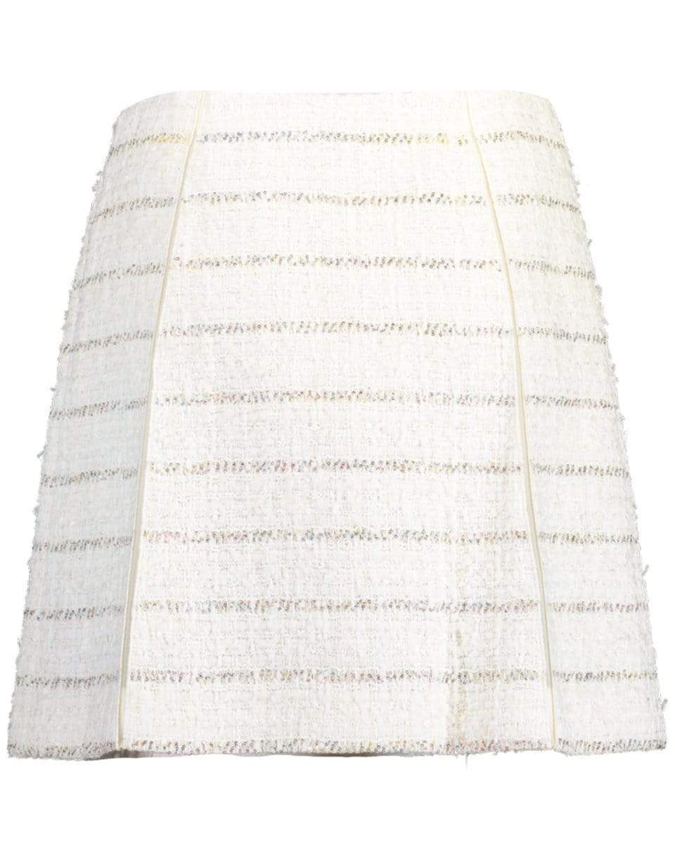 GIAMBATTISTA VALLI-Striped Tweed Above The Knee Skirt-
