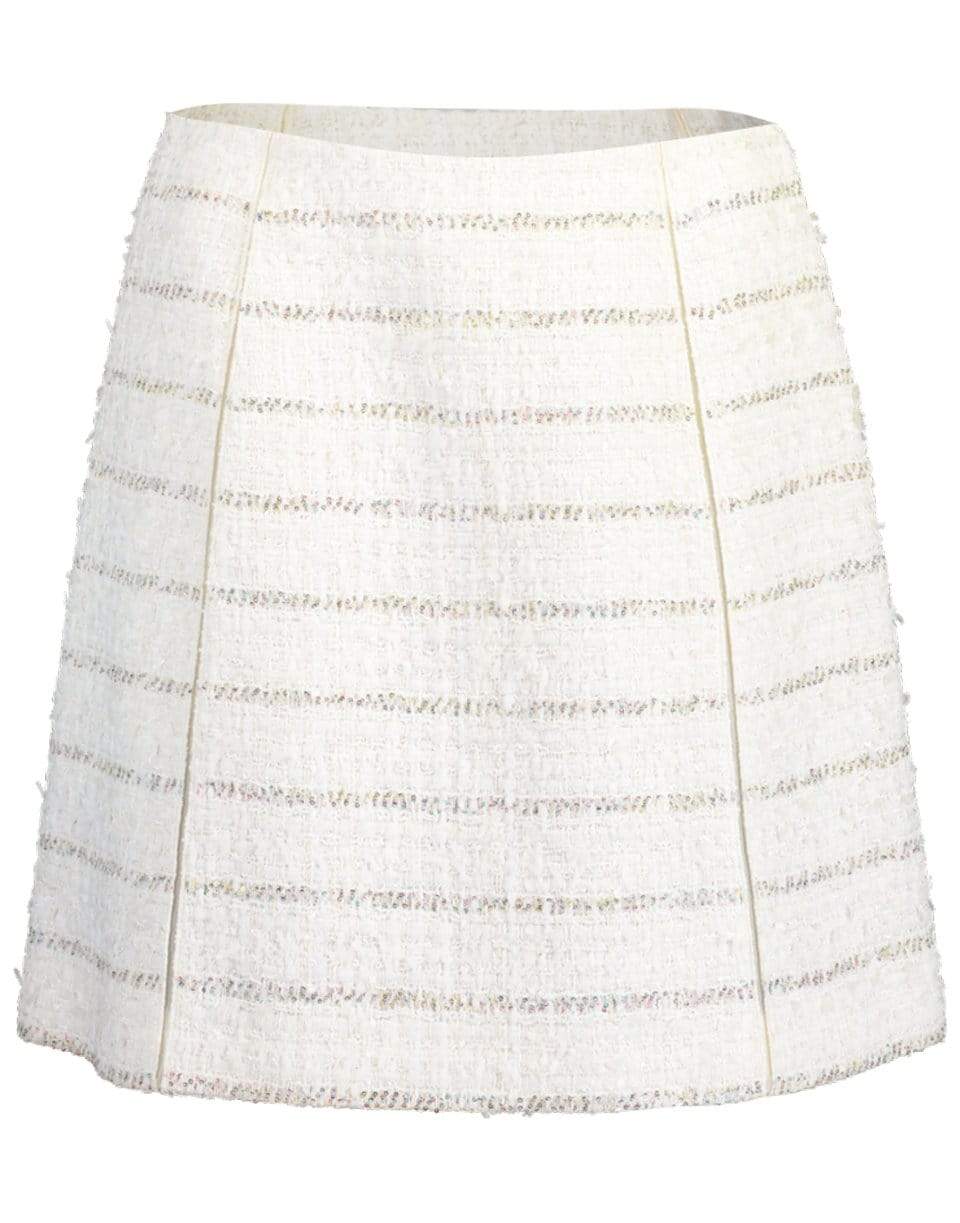 GIAMBATTISTA VALLI-Striped Tweed Above The Knee Skirt-