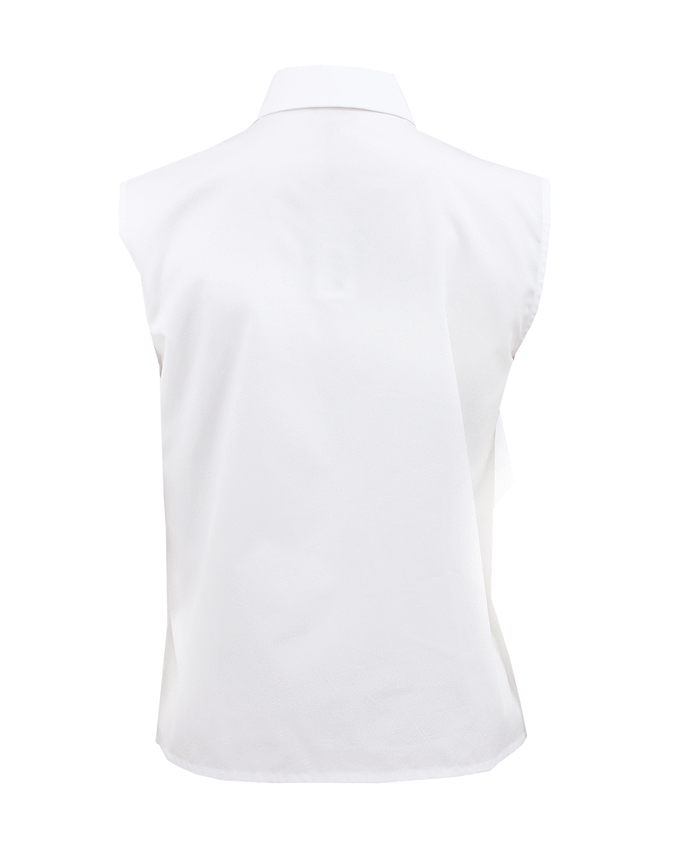 GIAMBATTISTA VALLI-Sleeveless Ruffle Overlay Blouse-