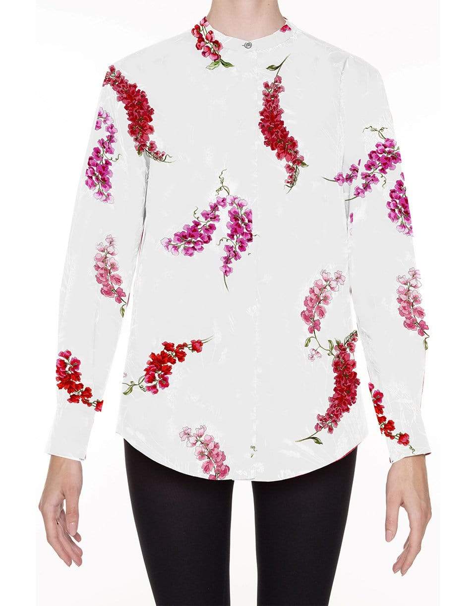 GIAMBATTISTA VALLI-Long Sleeve Floral Blouse-