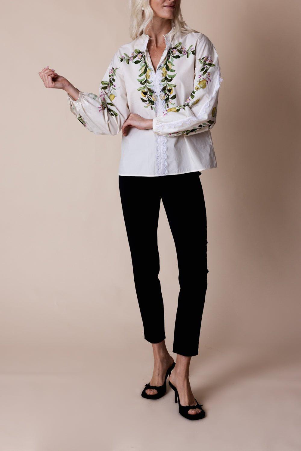 GIAMBATTISTA VALLI-Printed Poplin Blouse-