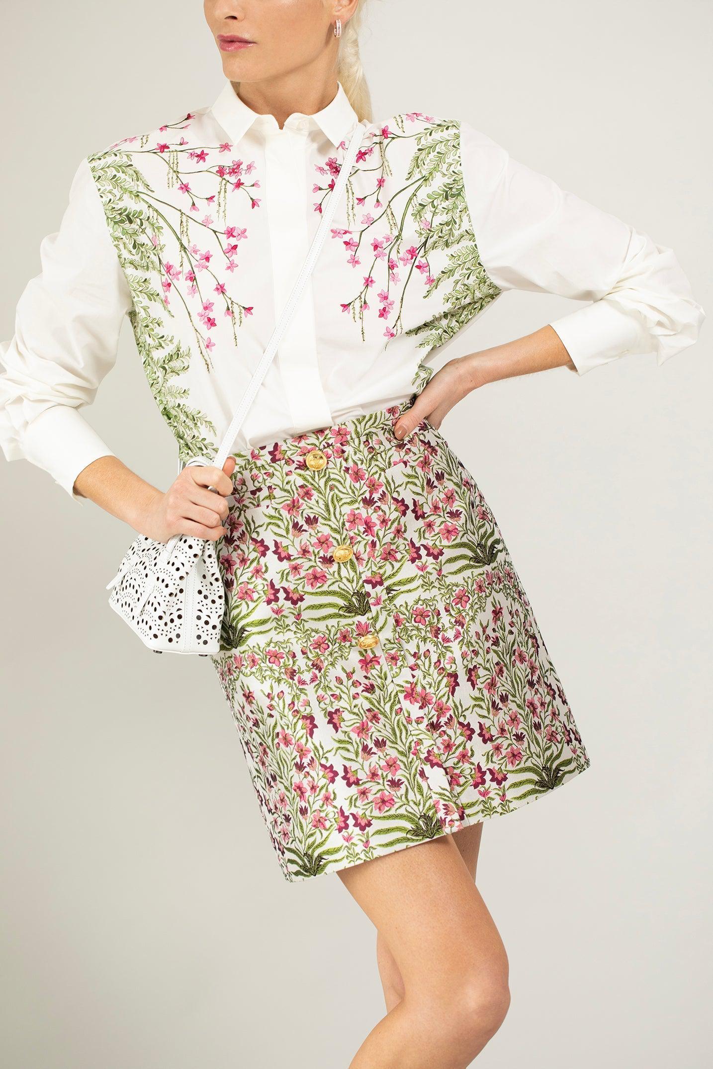 GIAMBATTISTA VALLI-Willow Print Blouse-
