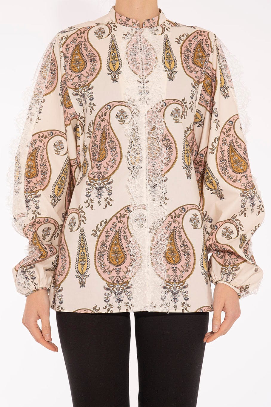 GIAMBATTISTA VALLI-Paisley Printed Long Sleeve Blouse-
