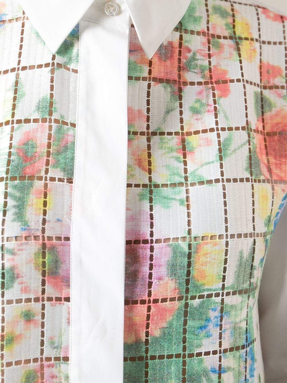 GIAMBATTISTA VALLI-Floral Print Button Down Blouse-