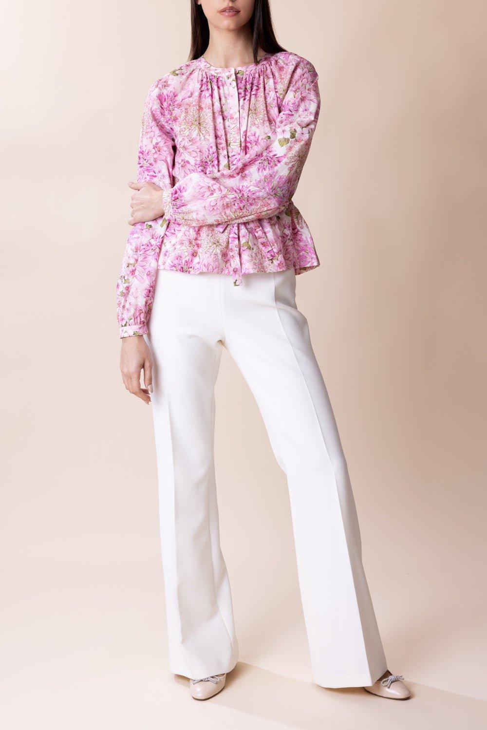 GIAMBATTISTA VALLI-Tie Waist Blouse-