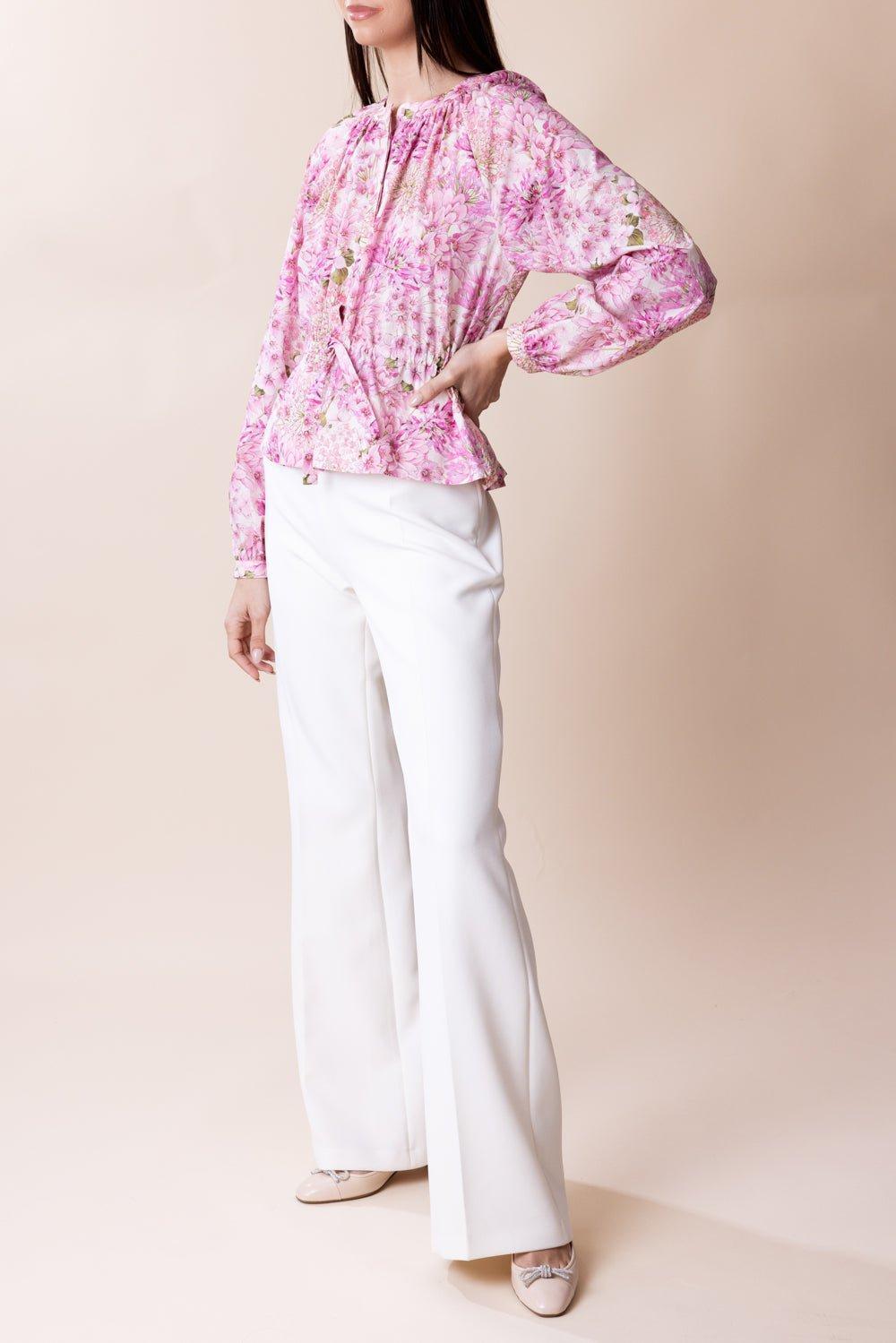 GIAMBATTISTA VALLI-Tie Waist Blouse-