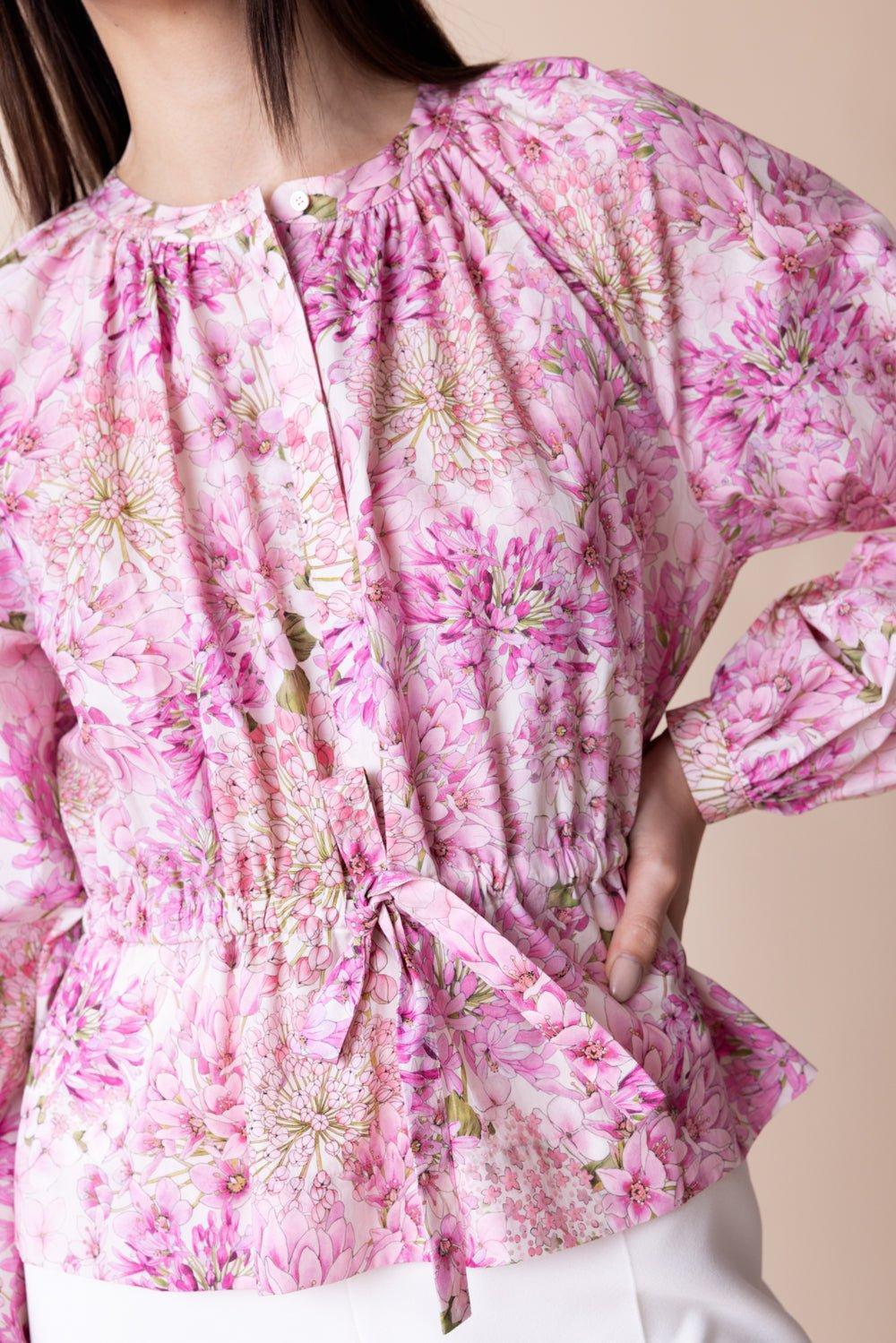 GIAMBATTISTA VALLI-Tie Waist Blouse-