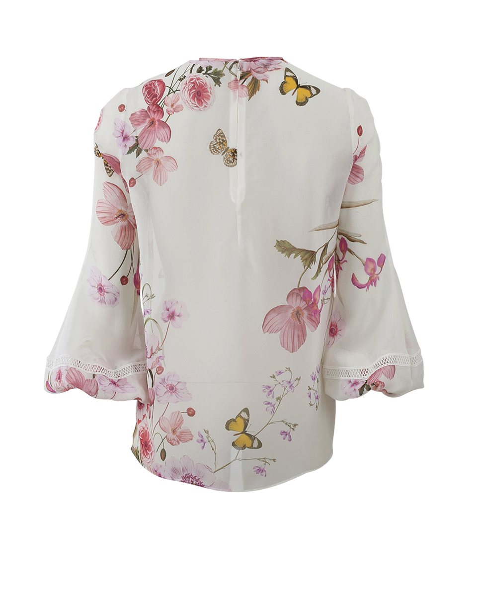 GIAMBATTISTA VALLI-Butterfly Floral Blouse-