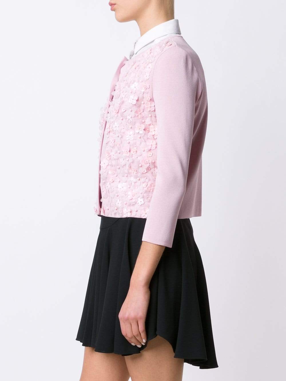 GIAMBATTISTA VALLI-Embroidered Floral Cardigan-