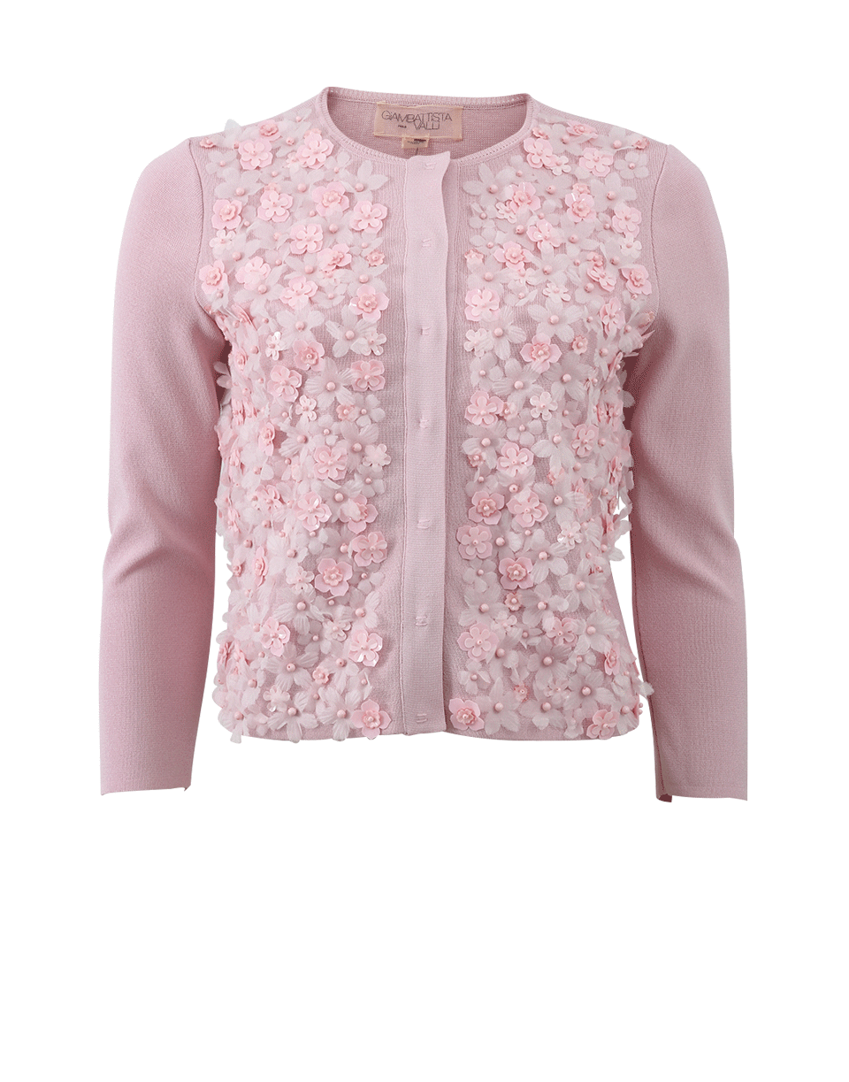 GIAMBATTISTA VALLI-Embroidered Floral Cardigan-