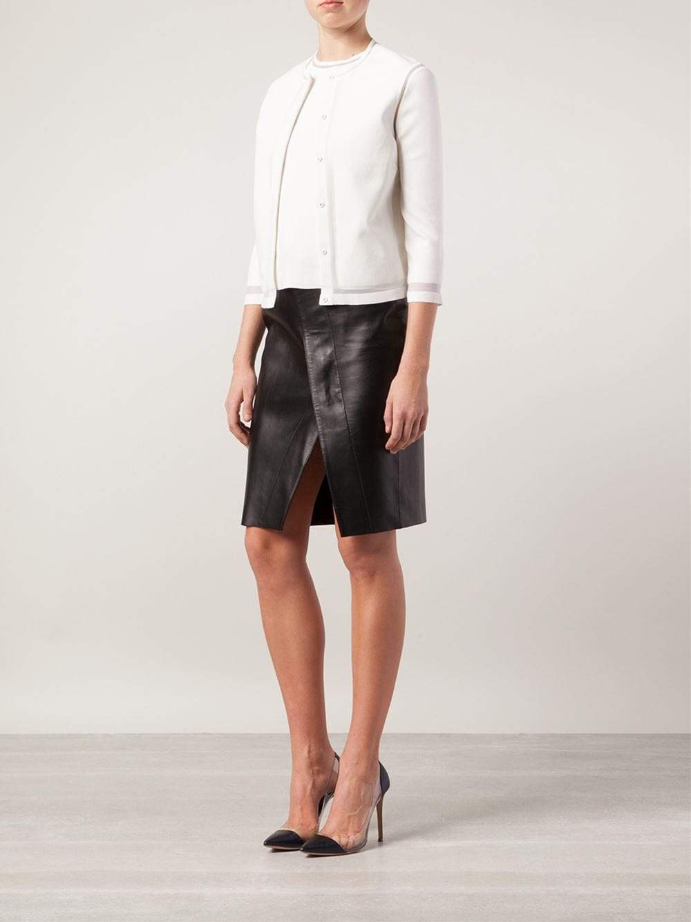 GIAMBATTISTA VALLI-Sheer Detail Cardigan-