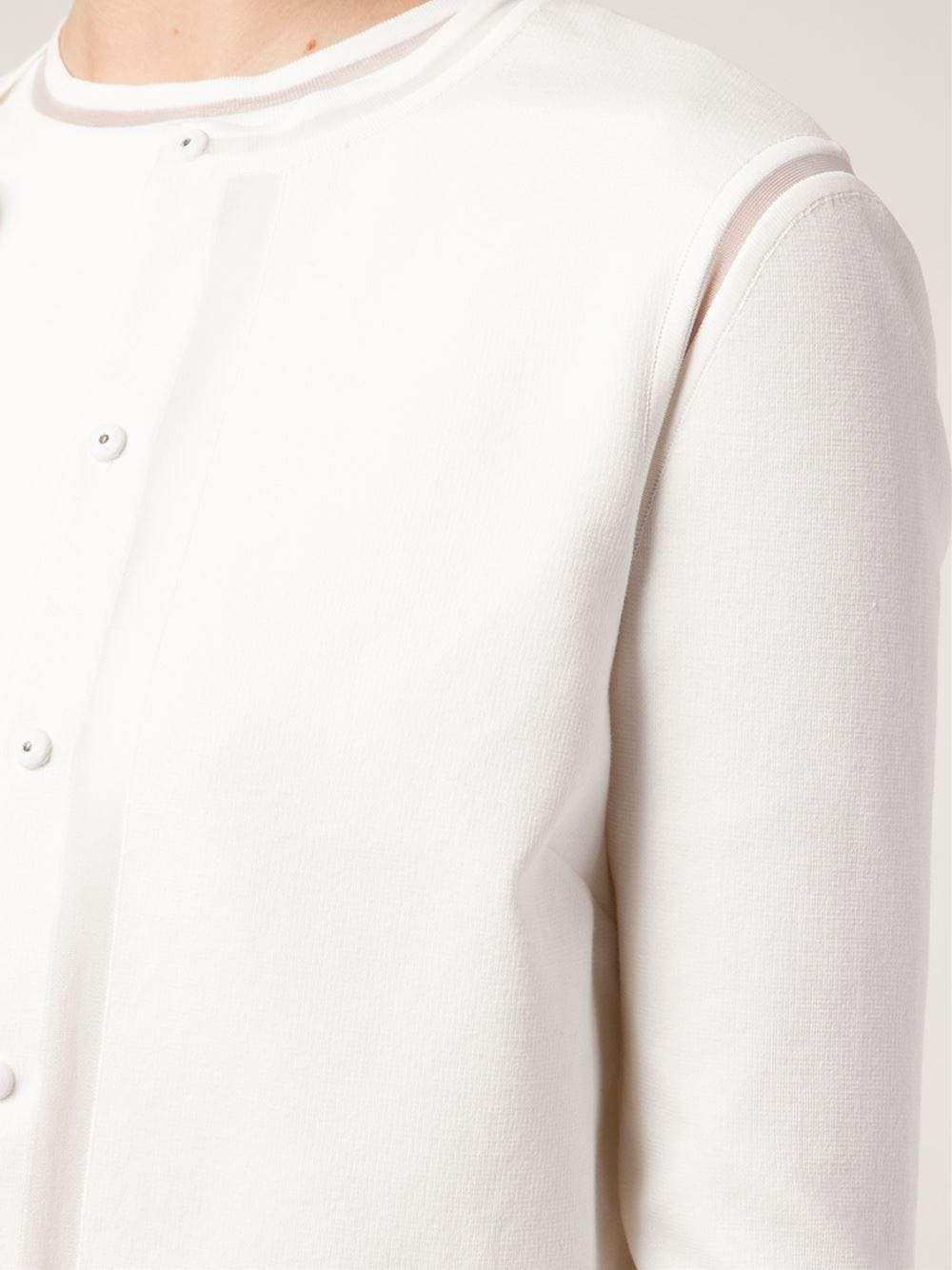 GIAMBATTISTA VALLI-Sheer Detail Cardigan-