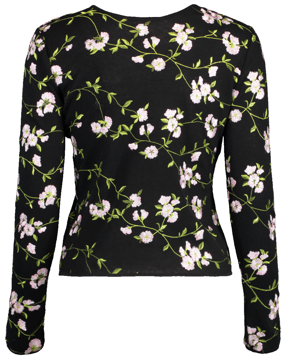 GIAMBATTISTA VALLI-Floral Embroidered Crewneck Knit-