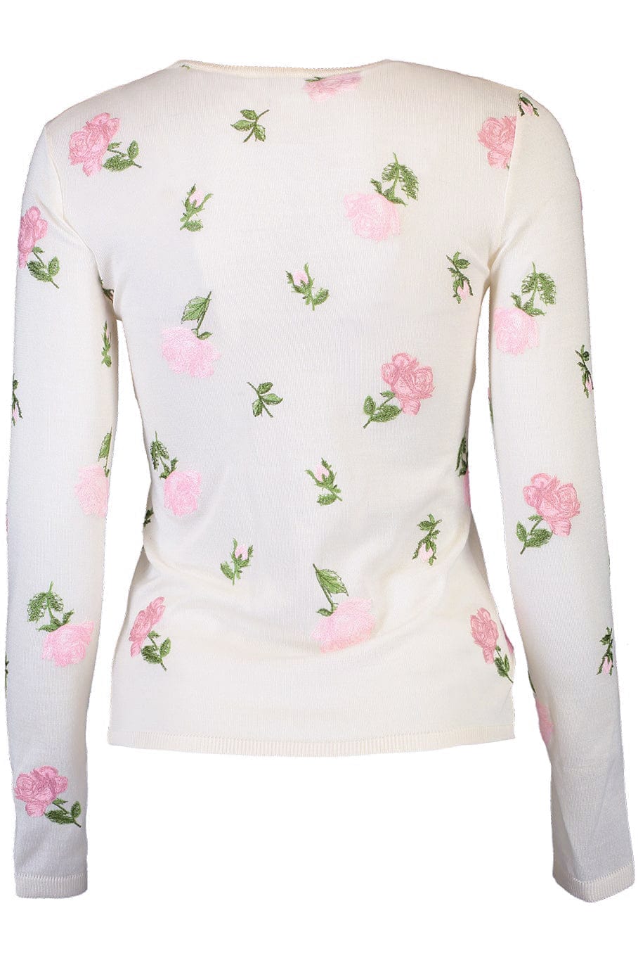 GIAMBATTISTA VALLI-Cashmere Silk Knit Top - Rose-