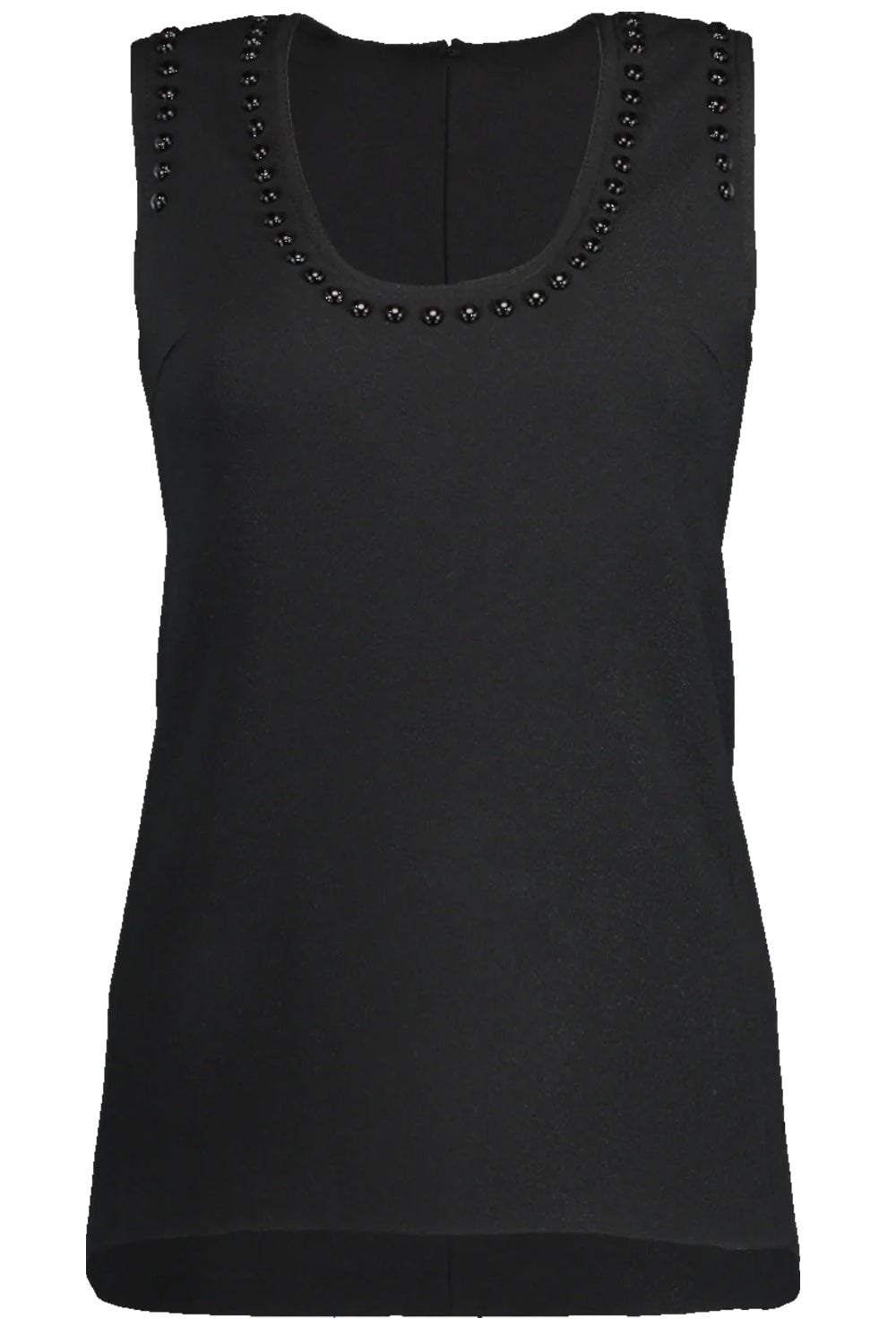 GIAMBATTISTA VALLI-Scoopneck Studded Tank-