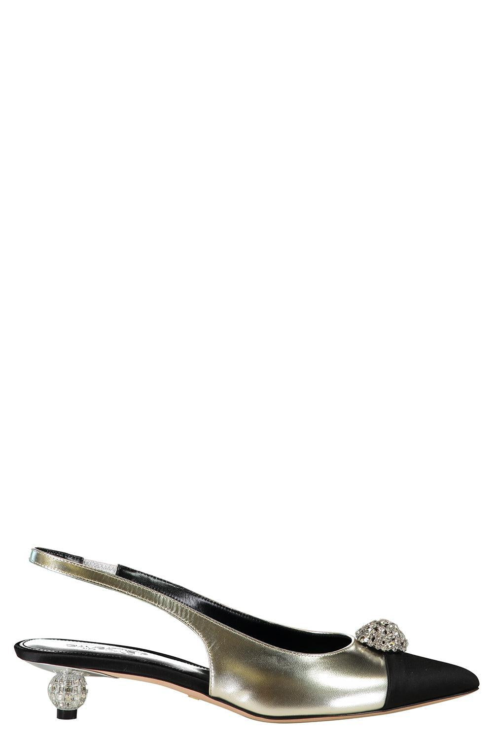 GIAMBATTISTA VALLI-Slingback Heel - Silver Crystal-