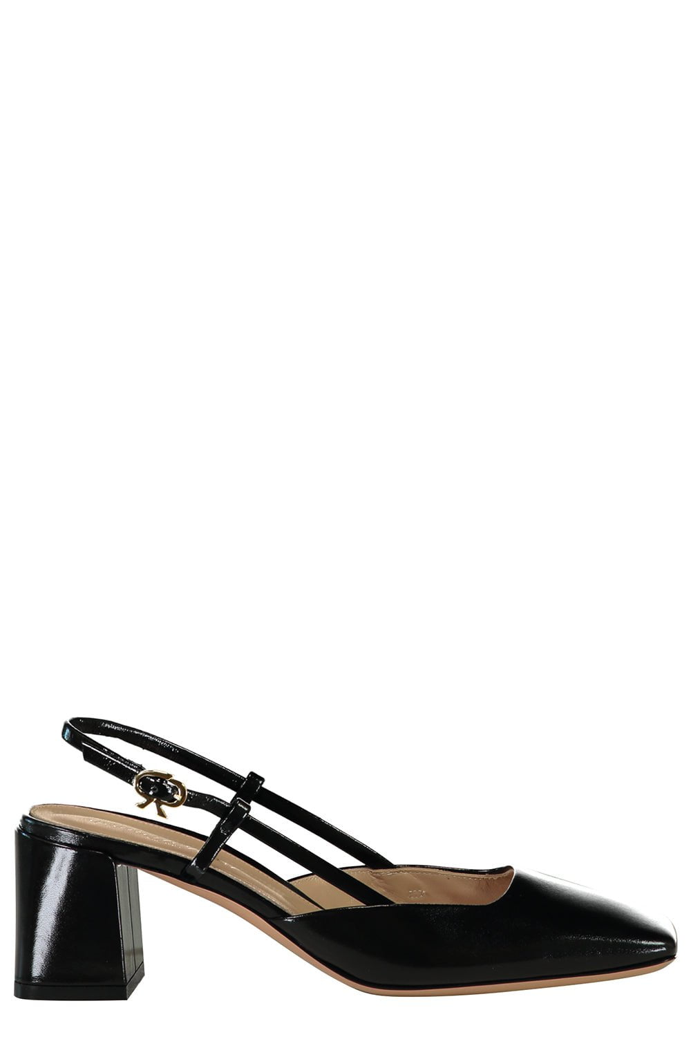 GIANVITO ROSSI-Square Toe Slingback Pump-