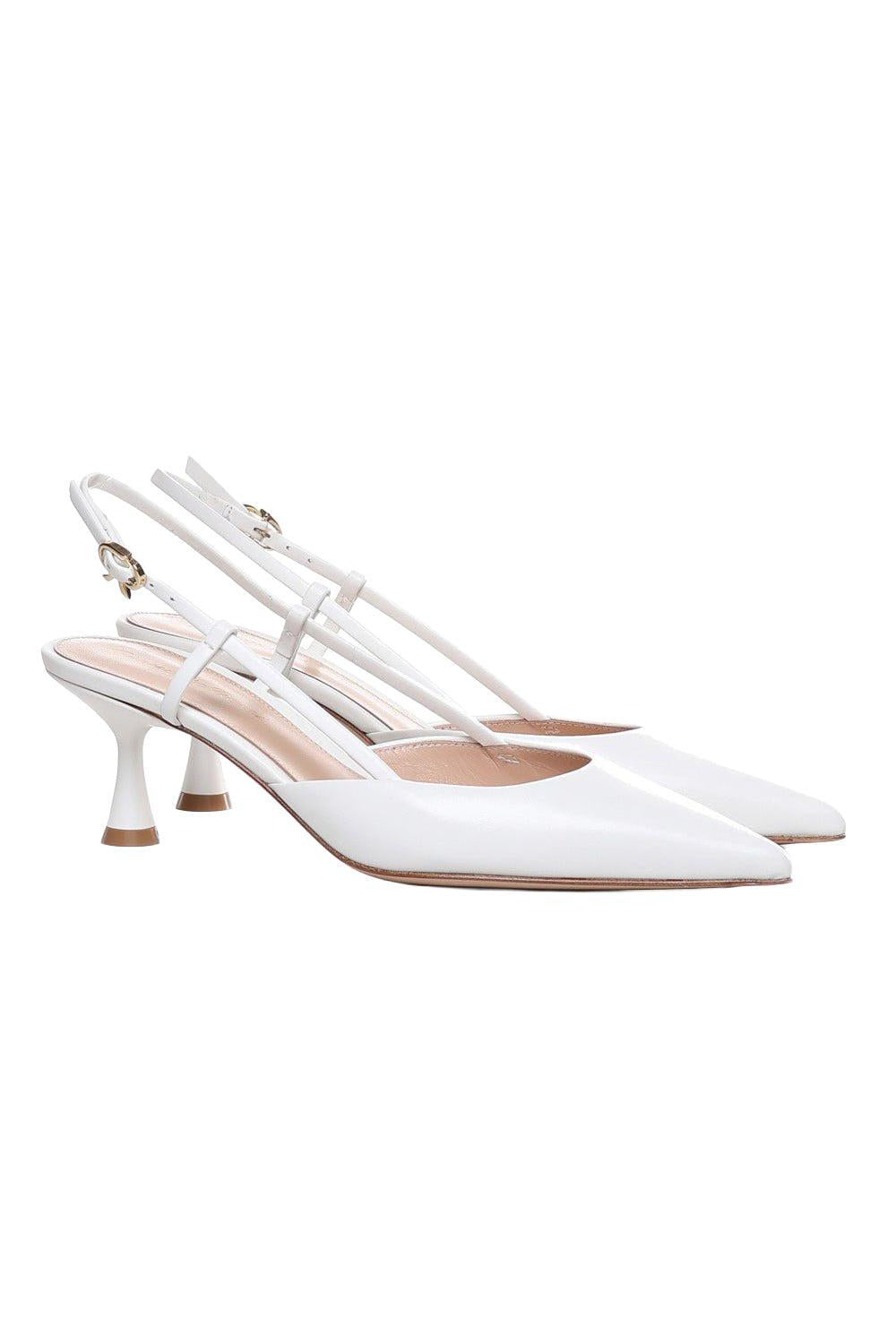  Ascent Slingback 55 - White-WHITE-36.5-SHOEPUMP-GIANVITO ROSSI 