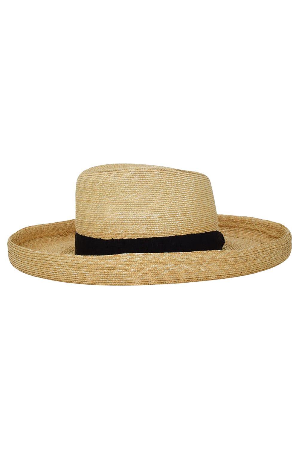 Freddie Milanese Straw Hat-NATURAL-M-ACCESSORIEHEADWEAR-GIGI BURRIS MILLINERY
