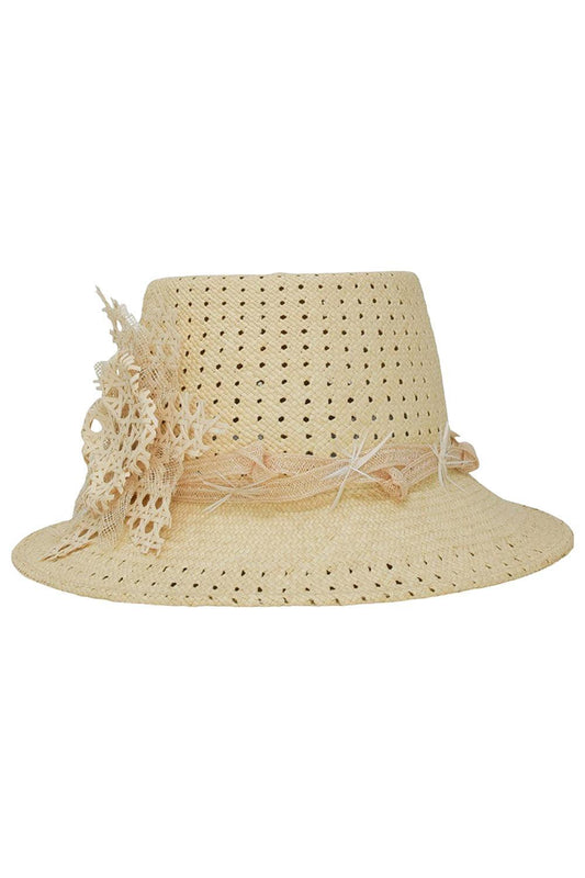 Caine Panama Straw Hat-NATURAL-S-ACCESSORIEHEADWEAR-GIGI BURRIS MILLINERY