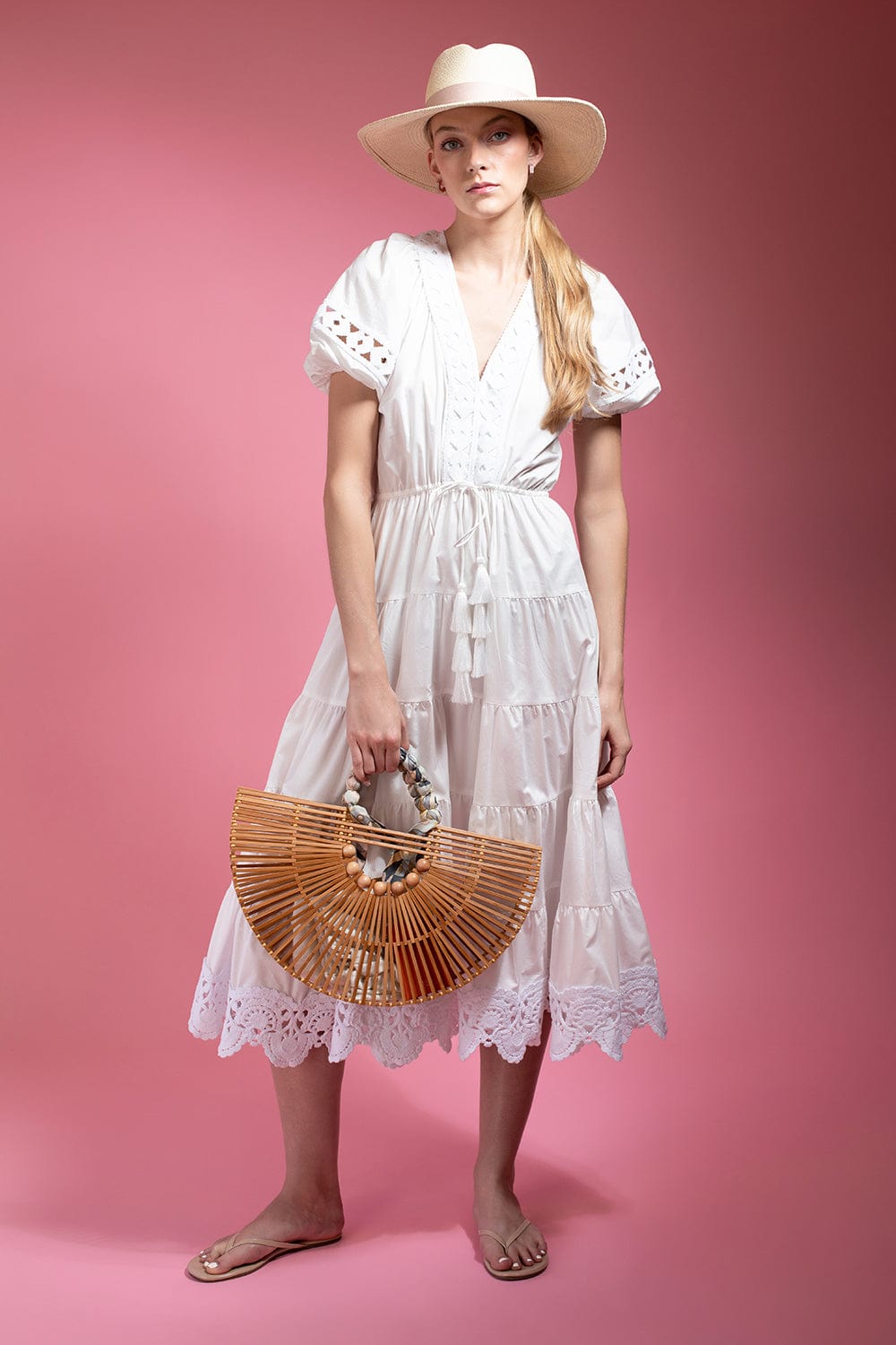 GIGI BURRIS MILLINERY-Jeanne Panama Straw Hat-