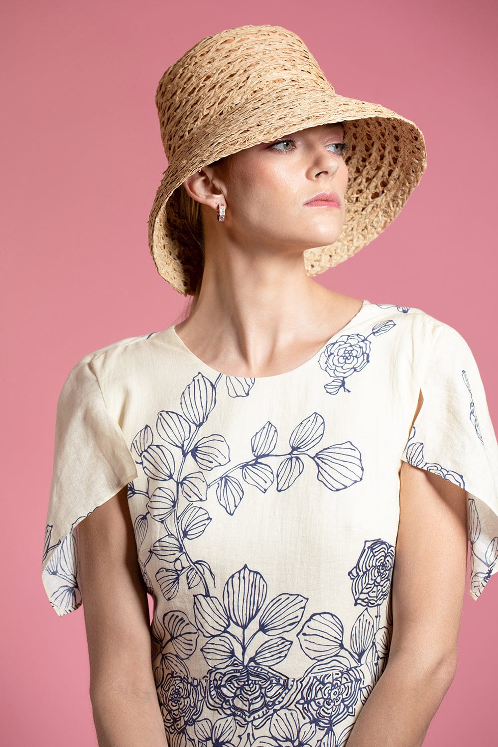 GIGI BURRIS MILLINERY-Ida Raffia Straw Hat - Tan-
