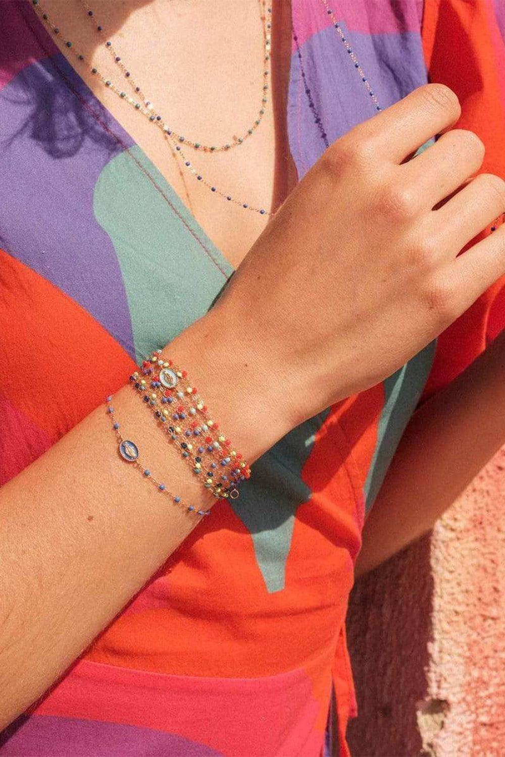 GIGI CLOZEAU-Classic Gigi Bracelet - 6.7in - Baby Blue-