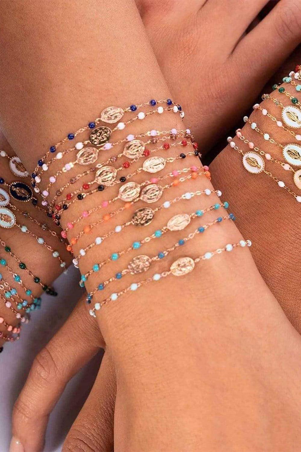 GIGI CLOZEAU-Madone Charm Classic Gigi Bracelet - 6.7in - Iceberg-RG/ICEBR