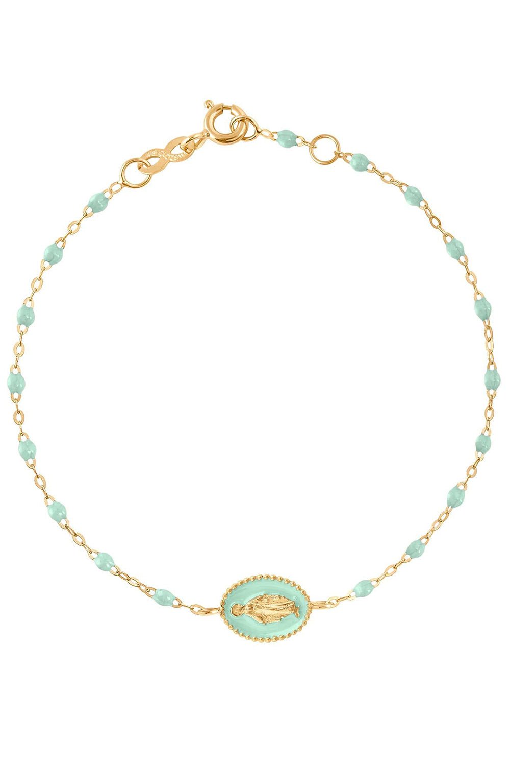 GIGI CLOZEAU-Madone Charm Classic Gigi Bracelet - 6.7in - Jade-
