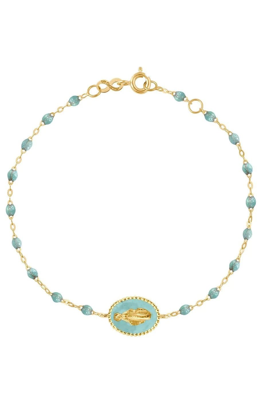 GIGI CLOZEAU-Madone Charm Classic Gigi Bracelet - 6.7in - Iceberg-YG/ICEBE