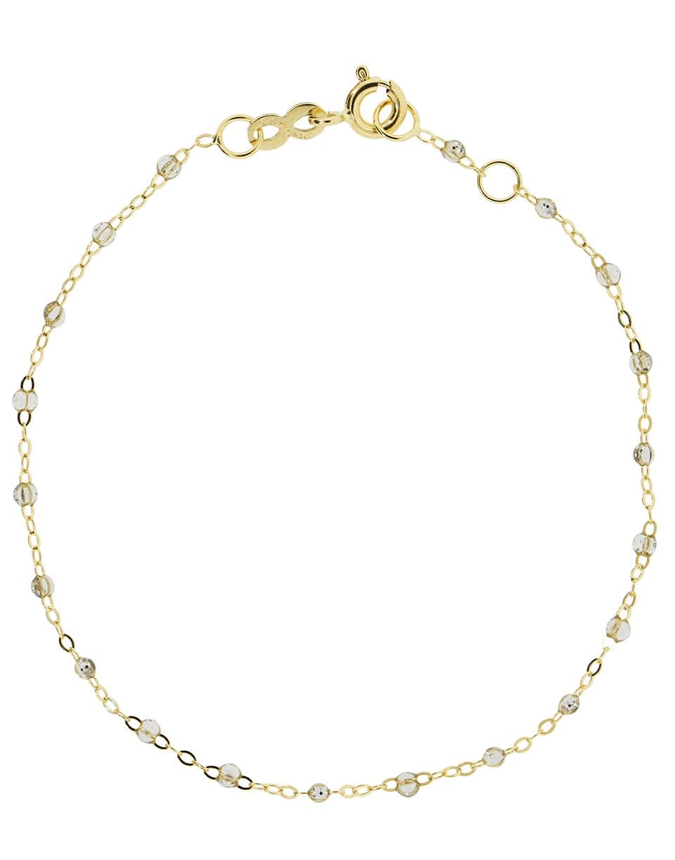 GIGI CLOZEAU-Sparkle Bead Classic Gigi Bracelet-YG/SPRKL