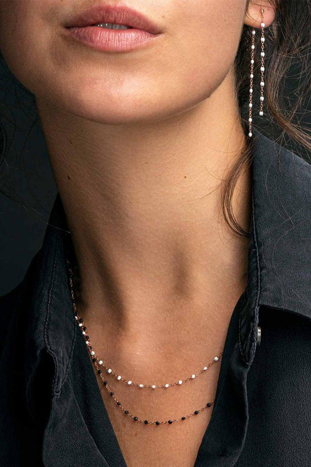 GIGI CLOZEAU-Classic Gigi Dangling Earrings - White- 
