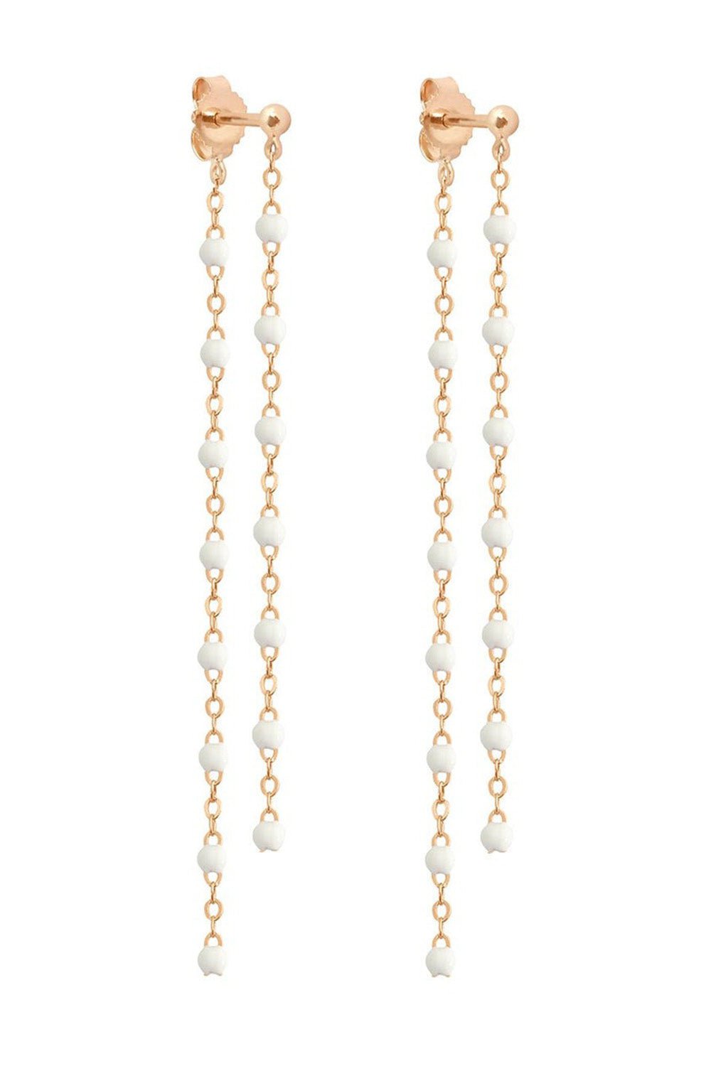  GIGI CLOZEAU-Classic Gigi Dangling Earrings - White- 