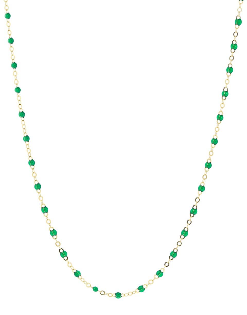 GIGI CLOZEAU-Emerald Bead Classic Gigi Sautoir Necklace-EMERALD