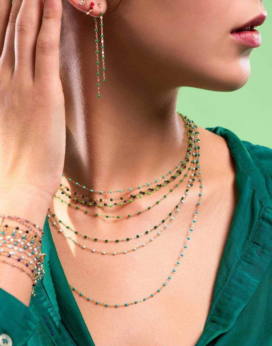 GIGI CLOZEAU-Classic Gigi Necklace - 16.5in - Jade-JADE