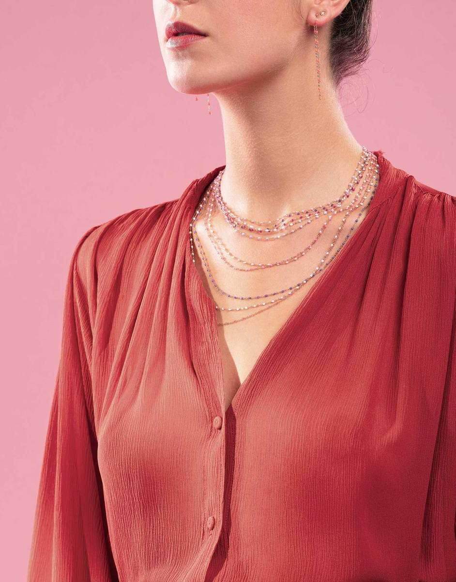 GIGI CLOZEAU-Classic Gigi Sautoir Necklace - 23.6in - Pink-PINK