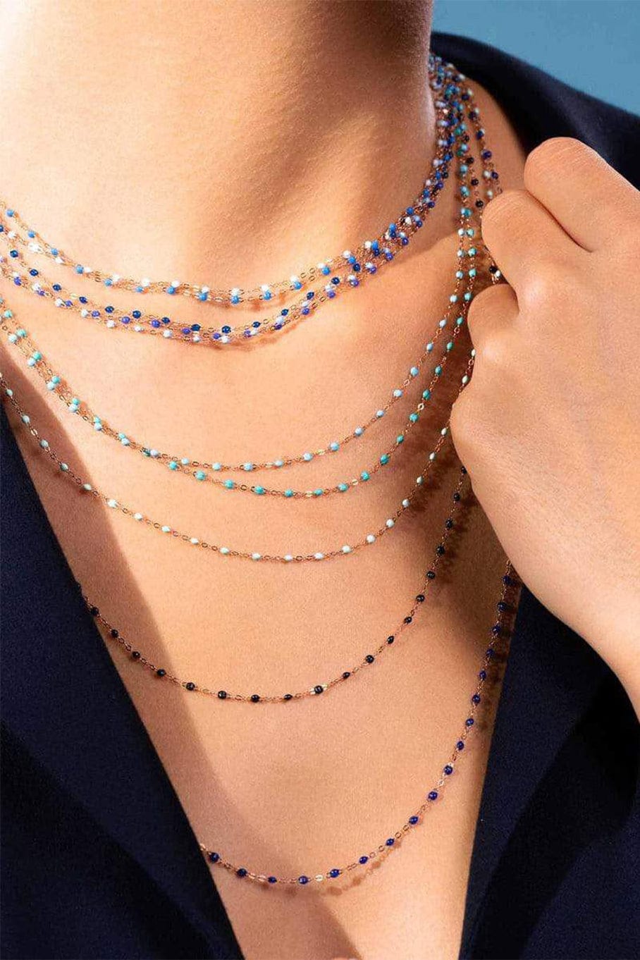 GIGI CLOZEAU-Classic Gigi Necklace - 16.5in - Quartz-QUARTZ