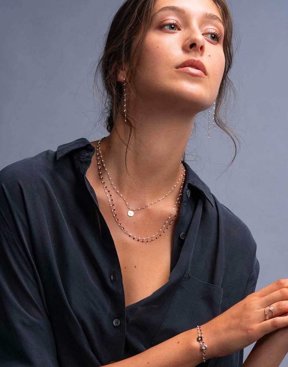 GIGI CLOZEAU-White Miss Gigi Necklace-RG-WHT