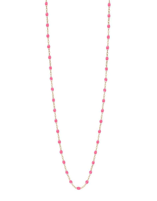 GIGI CLOZEAU-Classic Gigi Sautoir Necklace - 23.6in - Pink-RG-PINK